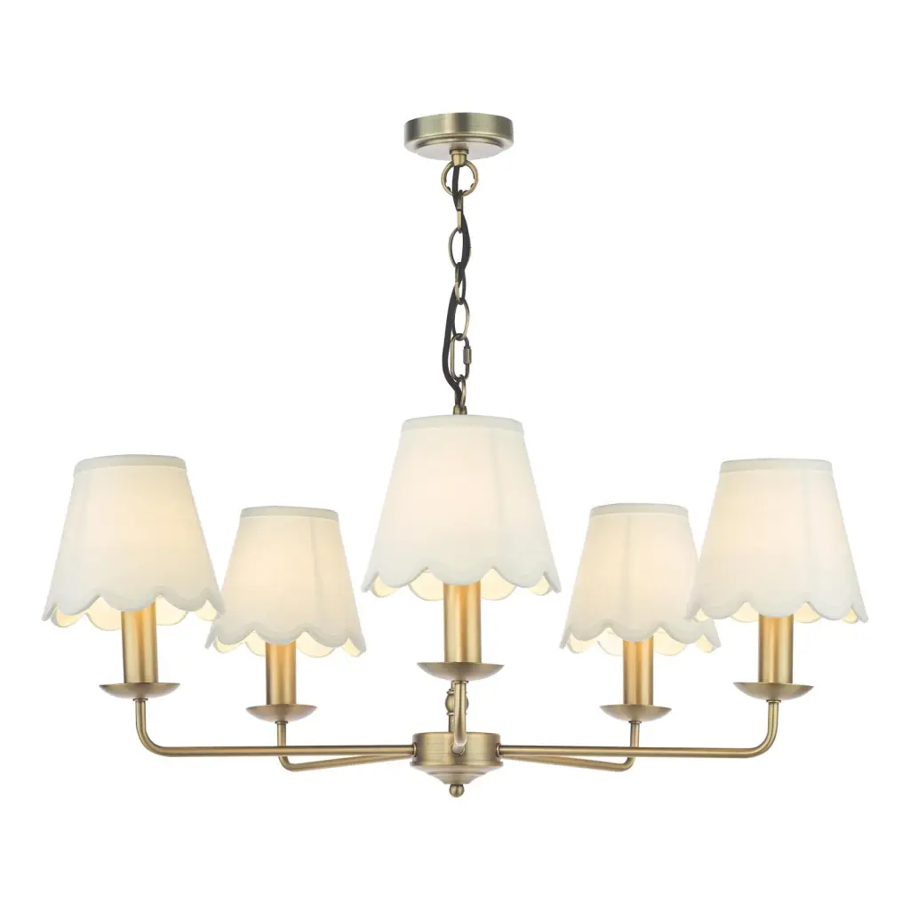 Favian 5 Light Matt Bronze Pendant