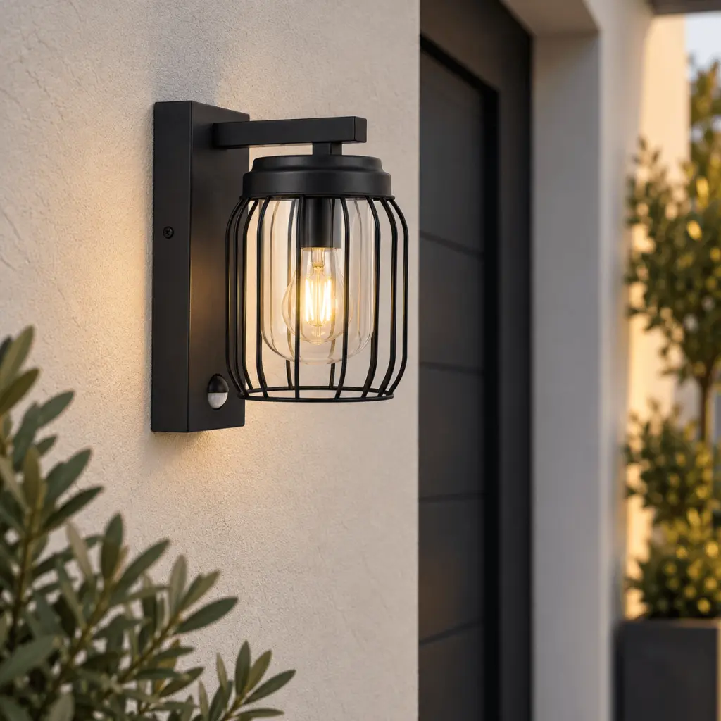 Finch Outdoor Wall Light with PIR Sensor IP44