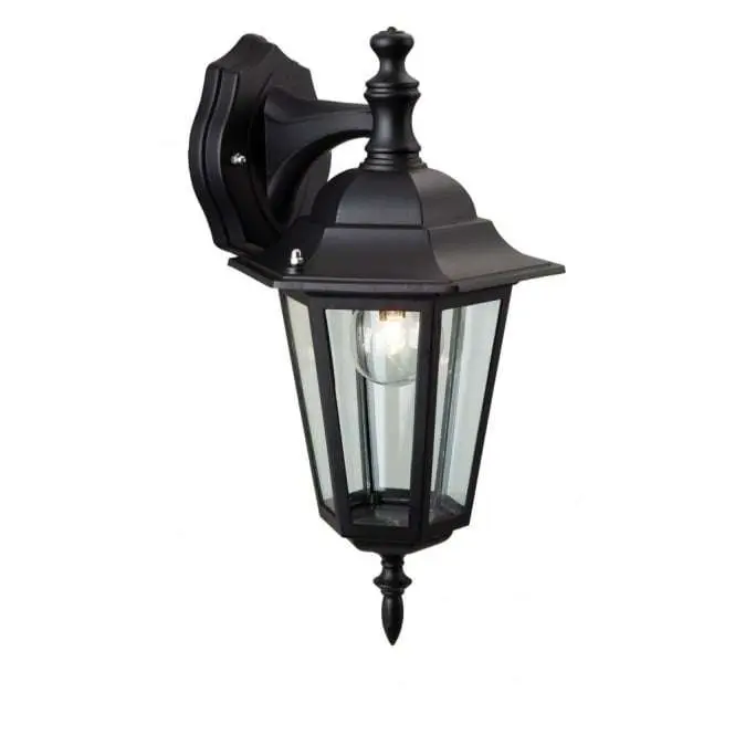 Traditional Downlight Black Coach Outdoor Lantern