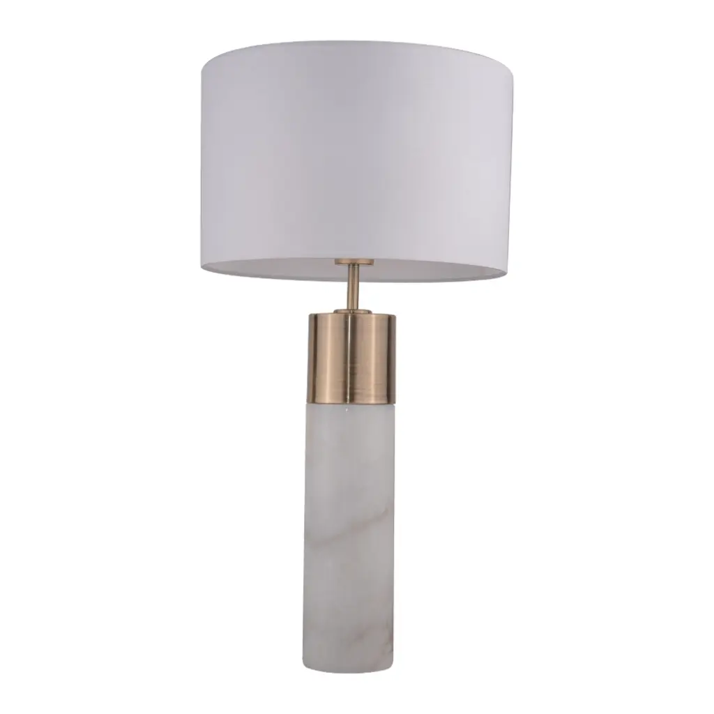 Freya Antique Brass Table Lamp C/W Shade