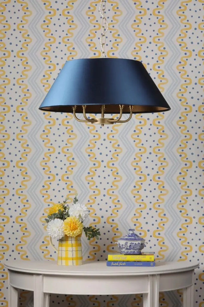 Gothenburg Brass Pendant with Bespoke Shade