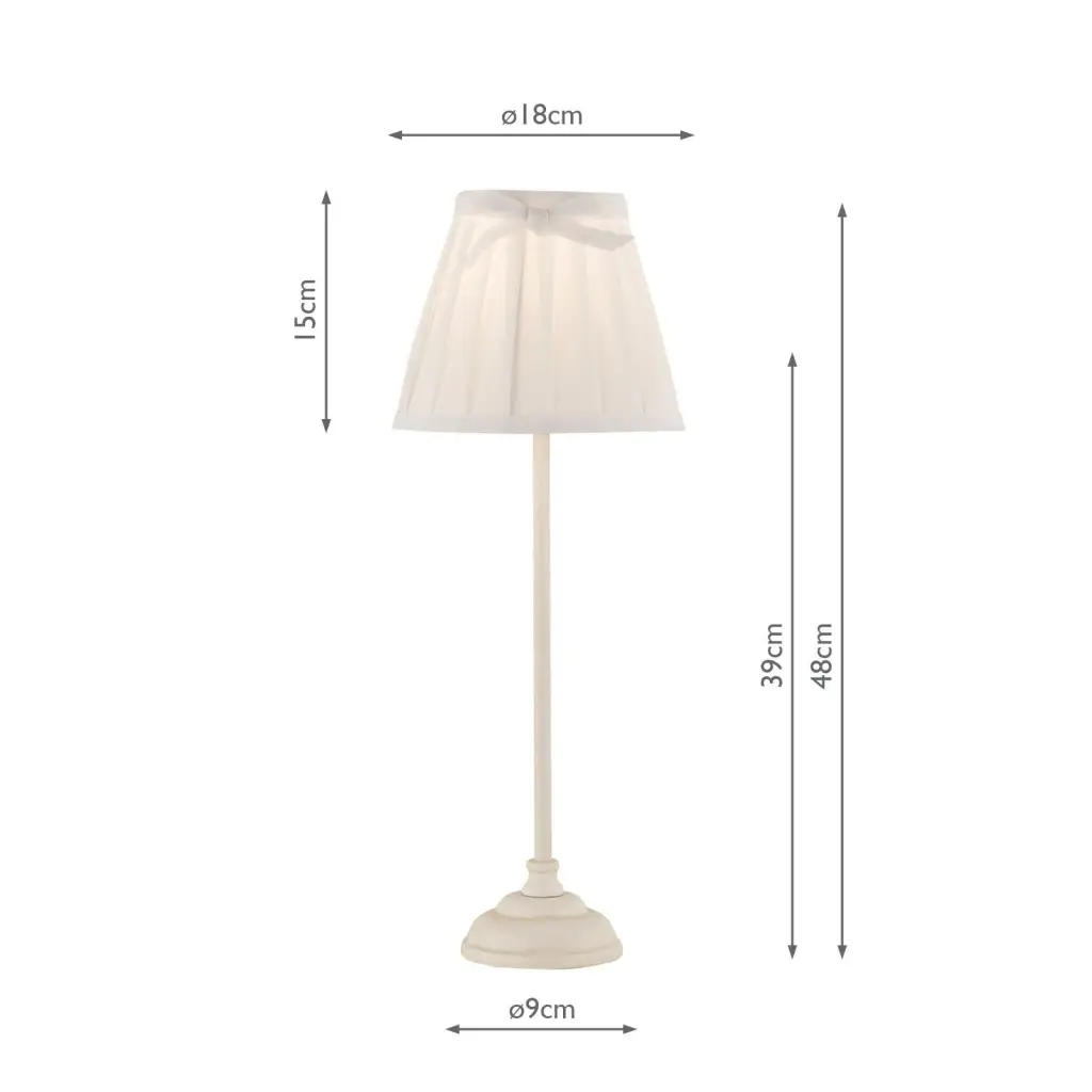 Grace Cream Table Lamp C/W Shade
