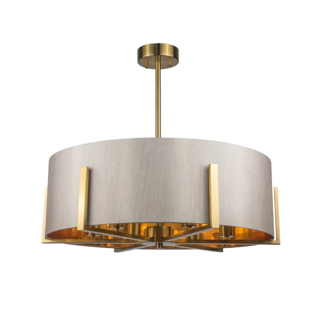 Hadden 6 Light Satin Brass Pendant
