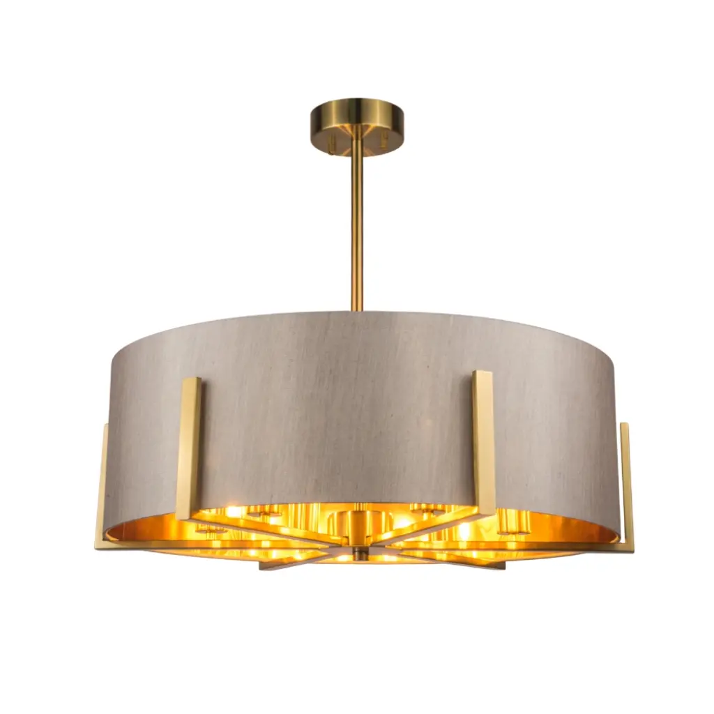 Hadden 6 Light Satin Brass Pendant