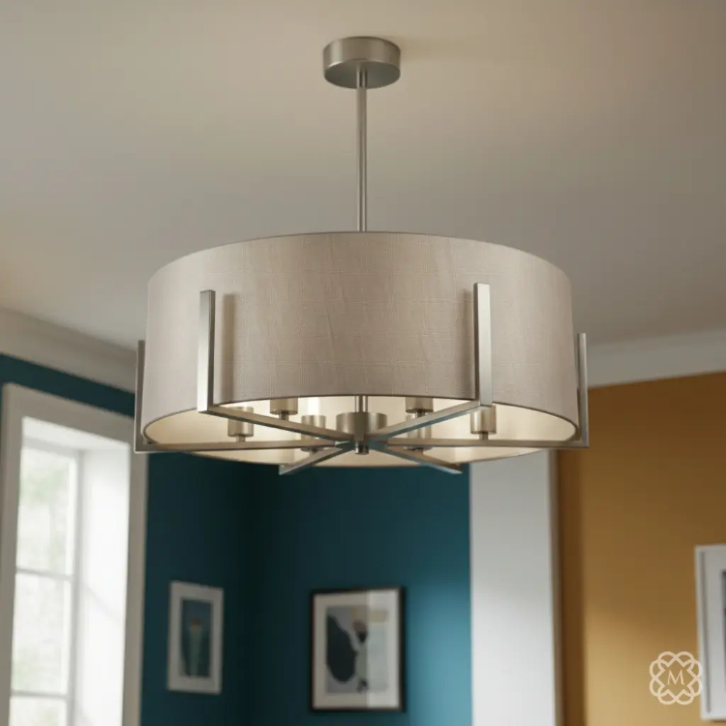 Hadden 6 Light Satin Chrome Pendant