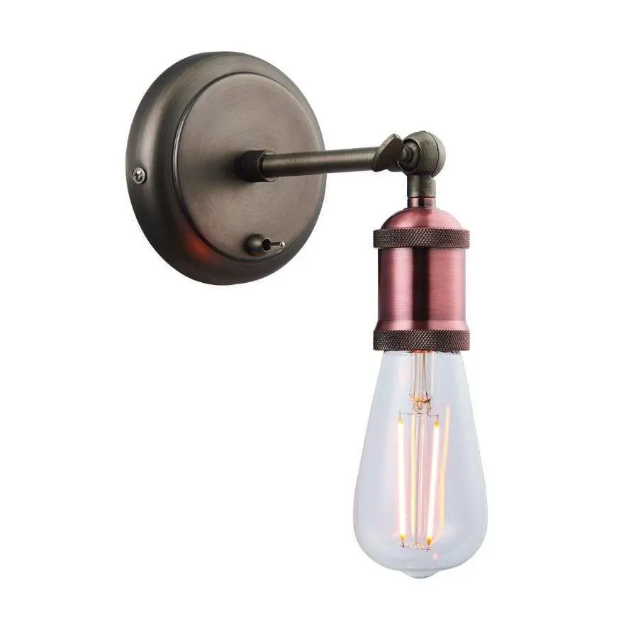Hal Wall Light in an Aged Copper Finish