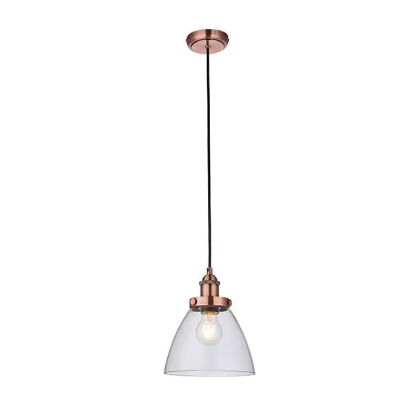 Hansen Small Pendant in Aged Copper