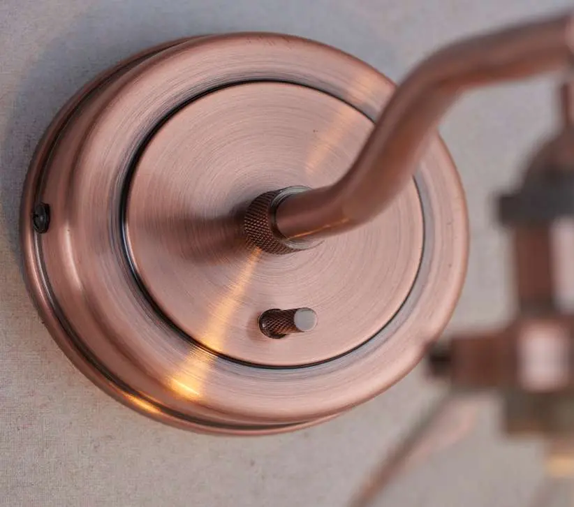Hansen Wall Fitting in Aged Copper