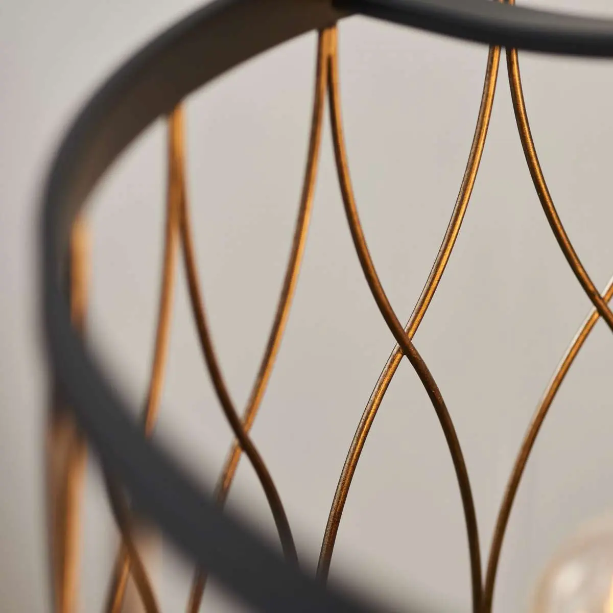 Heston 5 Light Bronze & Matt Black Pendant