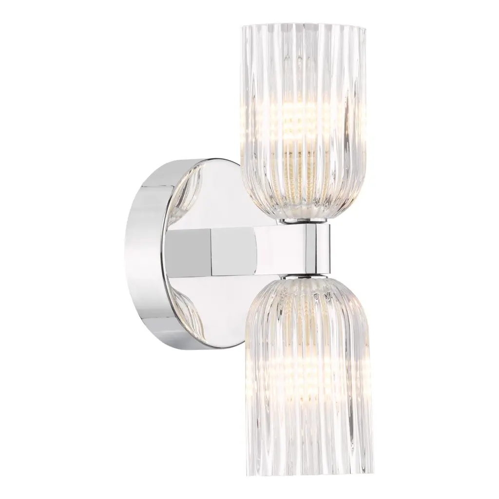 Hilaria Polished Chrome Double Wall Light