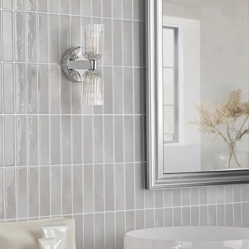 Hilaria Polished Chrome Double Wall Light