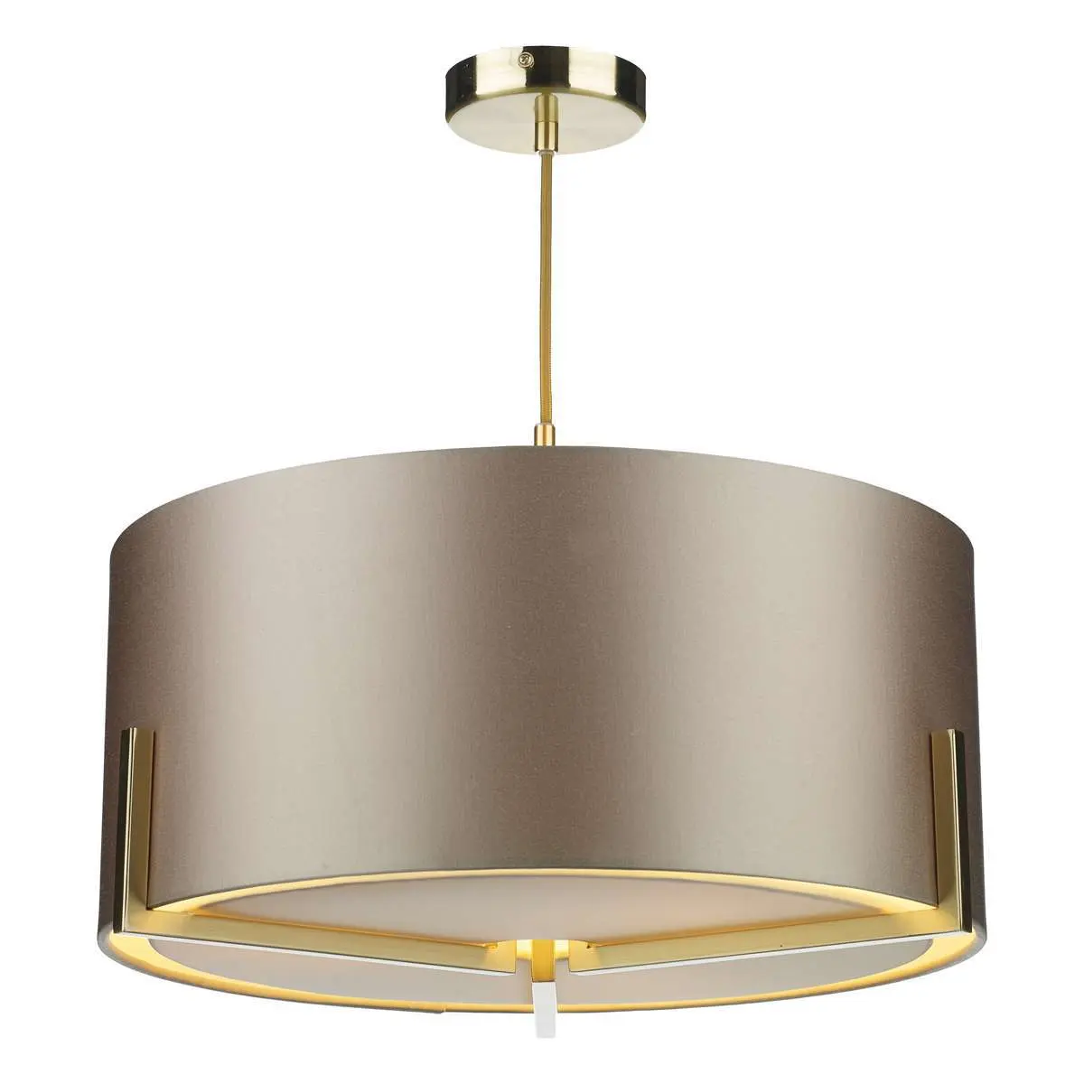Huxley 3 Light Pendant in Gold (Shade Colour Options)