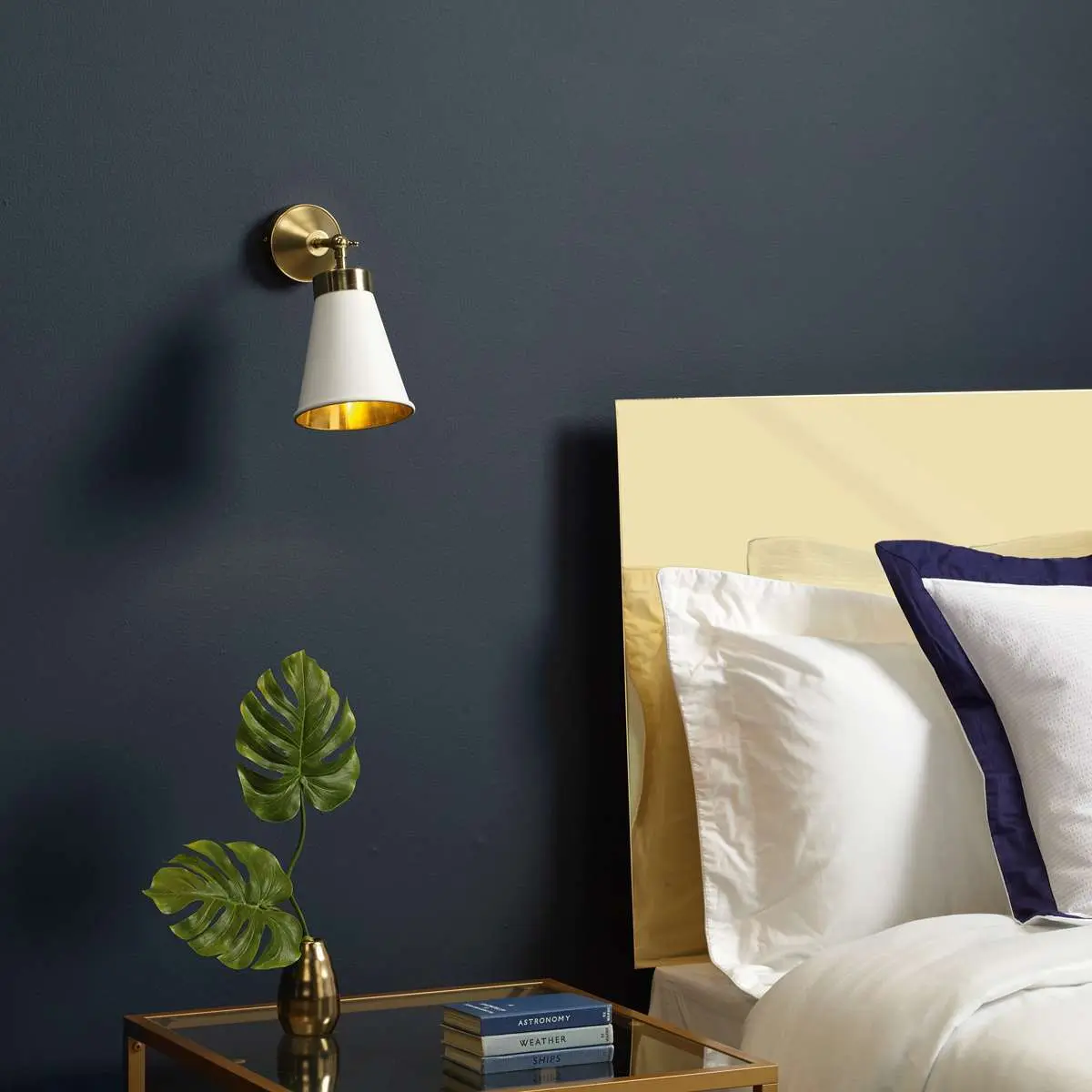 Hyde Single Wall Light Brass (Other Colours Available)