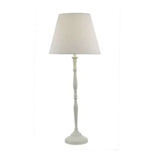 Joanna Table Lamp White Complete With Shade