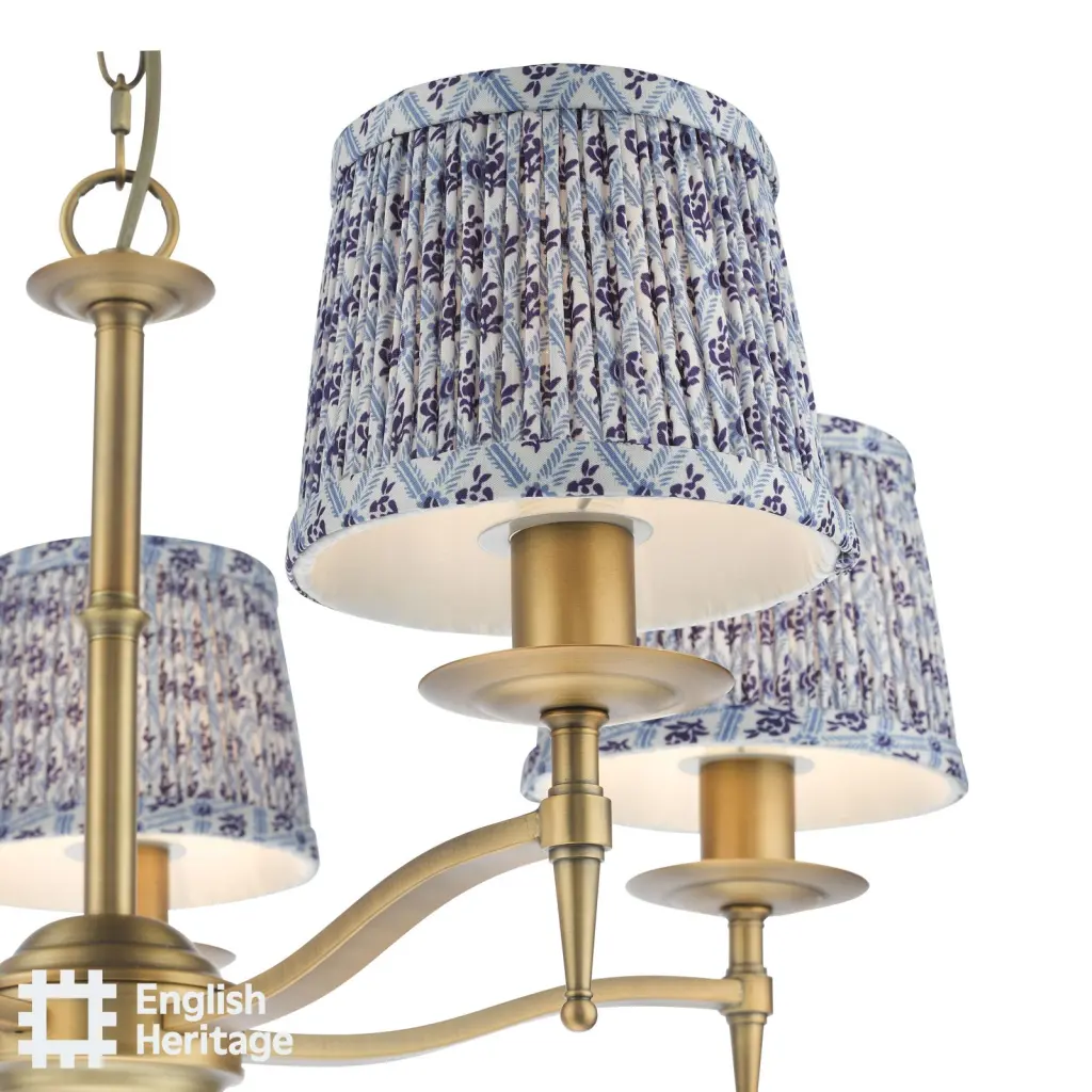 St John Blue 14cm Cotton Empire Shade