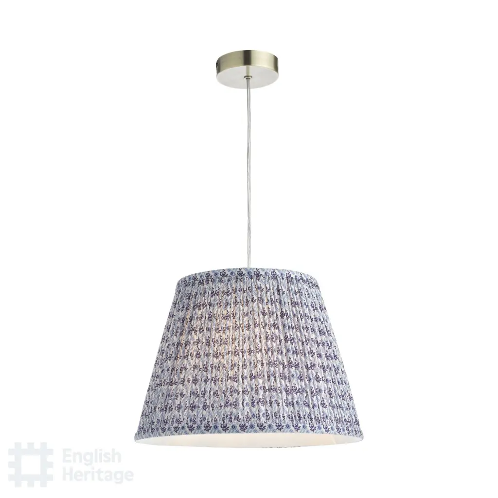 St John Blue 35cm Cotton Empire Shade