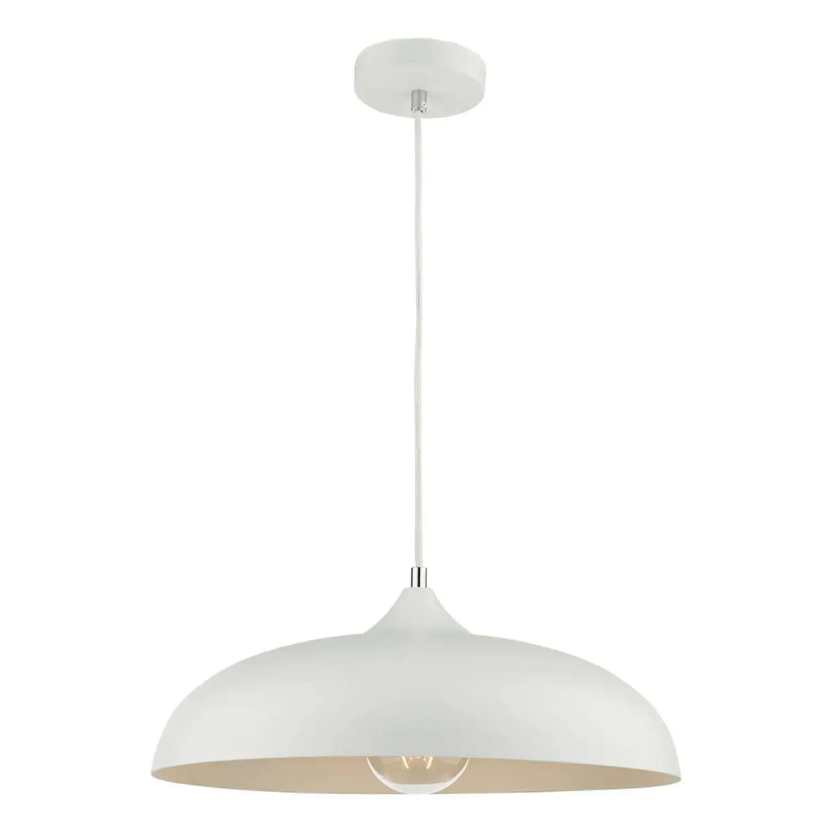 Kaelan 1 Light Pendant White