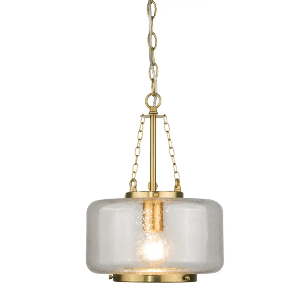 Kimi Cylinder Brass Pendant