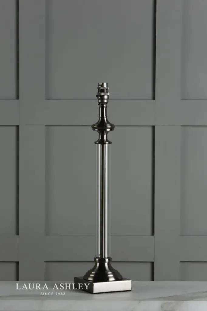 Winston Table Lamp Antique Chrome & Glass Base Only