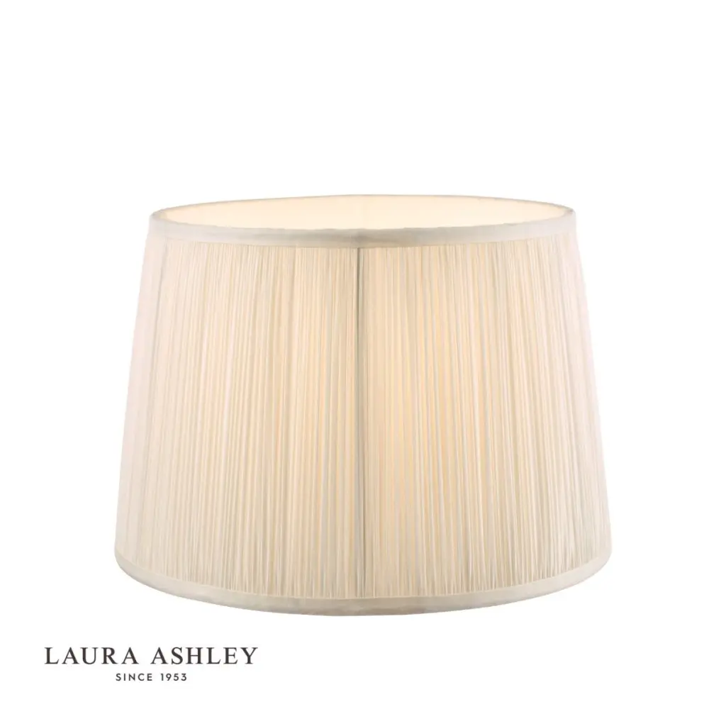 Hemsley Pleated Silk Cream Shade 250mm/10 Inch