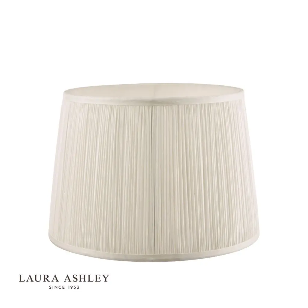 Hemsley Pleated Silk Cream Shade 250mm/10 Inch