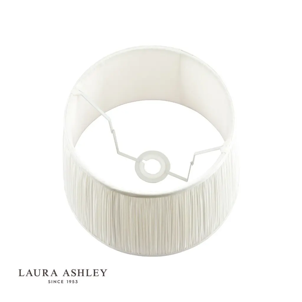 Hemsley Pleated Silk Cream Shade 250mm/10 Inch