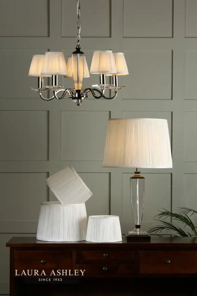 Hemsley Pleated Silk Cream Shade 250mm/10 Inch