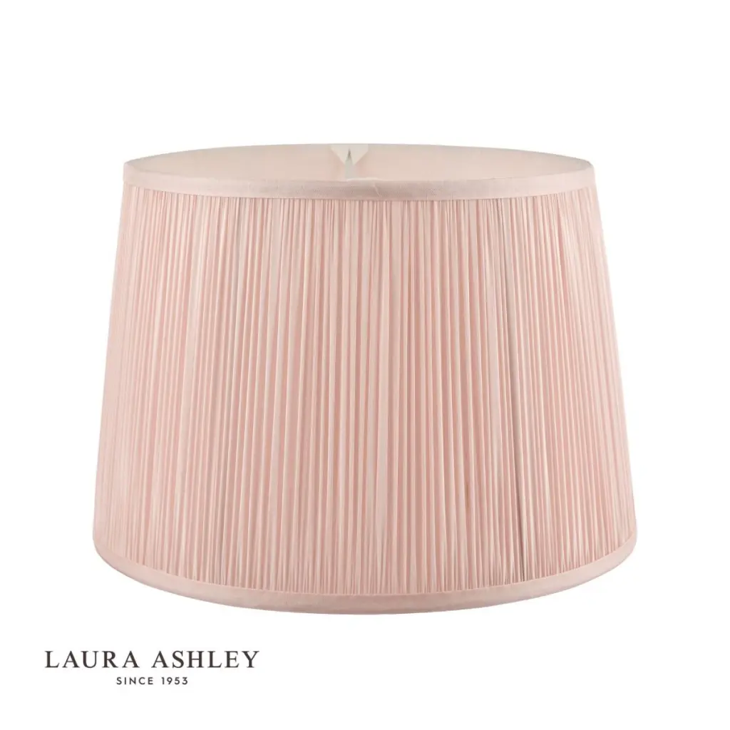 Hemsley Pleated Silk Pink Shade 250mm/ 10 Inch