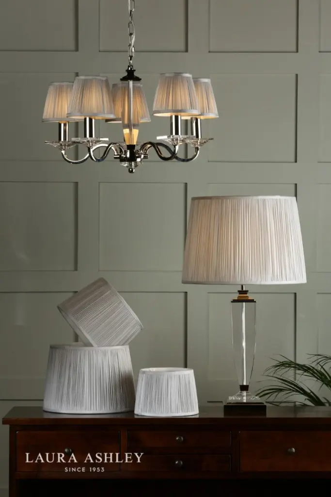 Hemsley Silk Silver Shade 250mm/10 inch