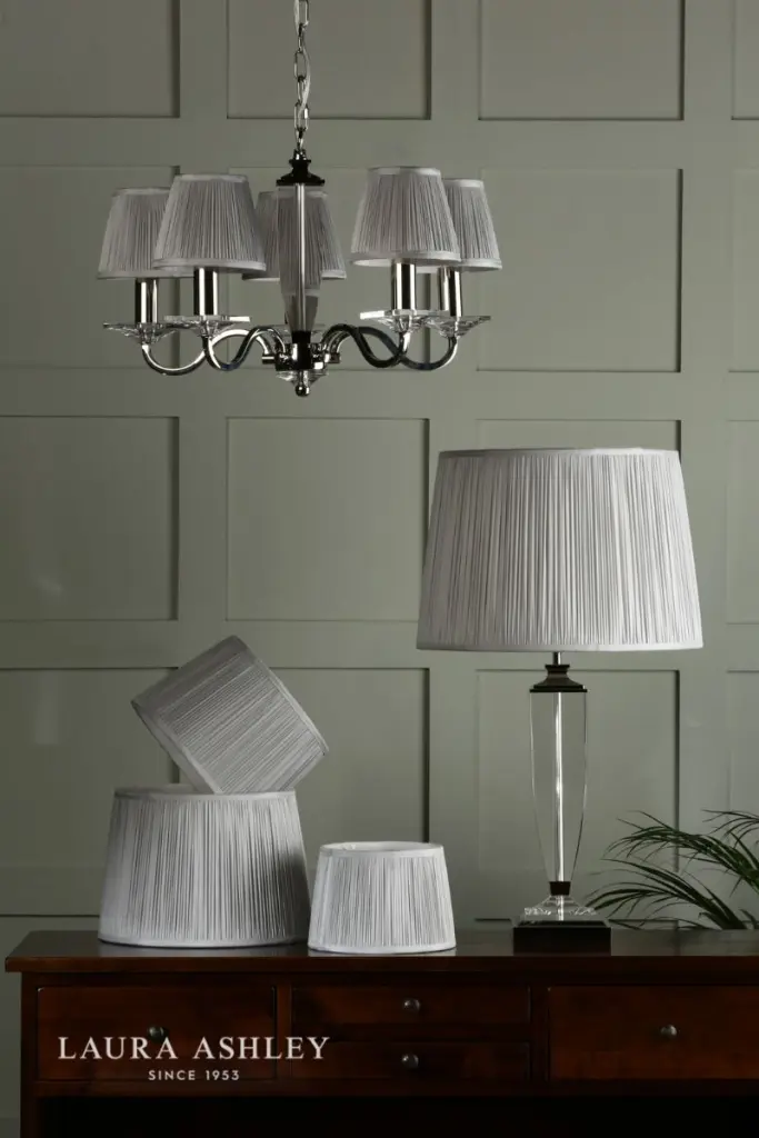 Hemsley Silk Silver Shade 300mm/12 inch