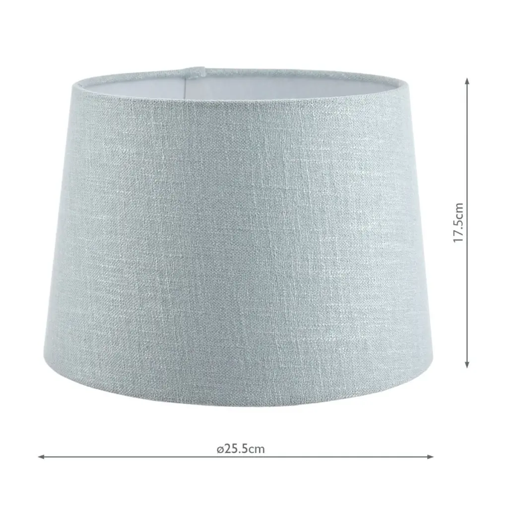 Bacall Linen  Drum Duck Egg Blue Shade 250mm/10 inch