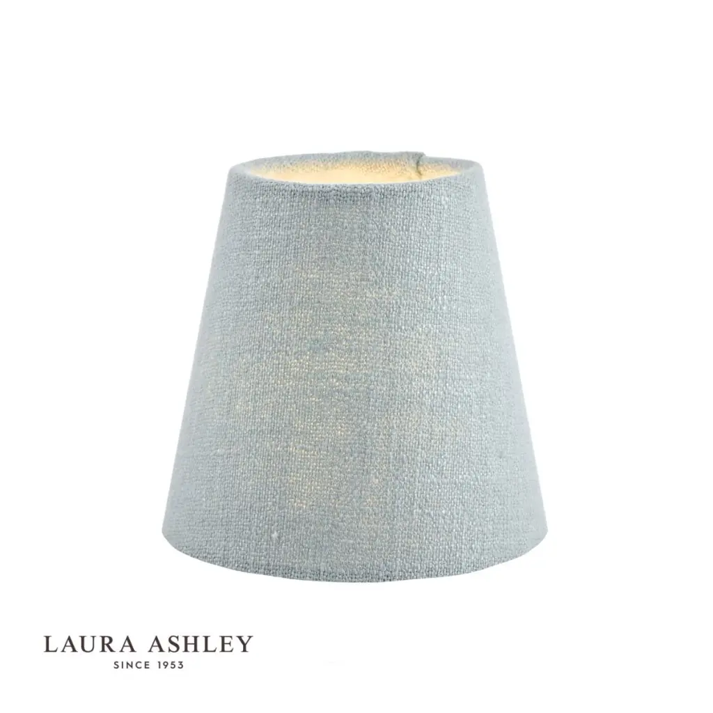 Bacall Linen  Drum Duck Egg Blue Shade 125mm/5 inch