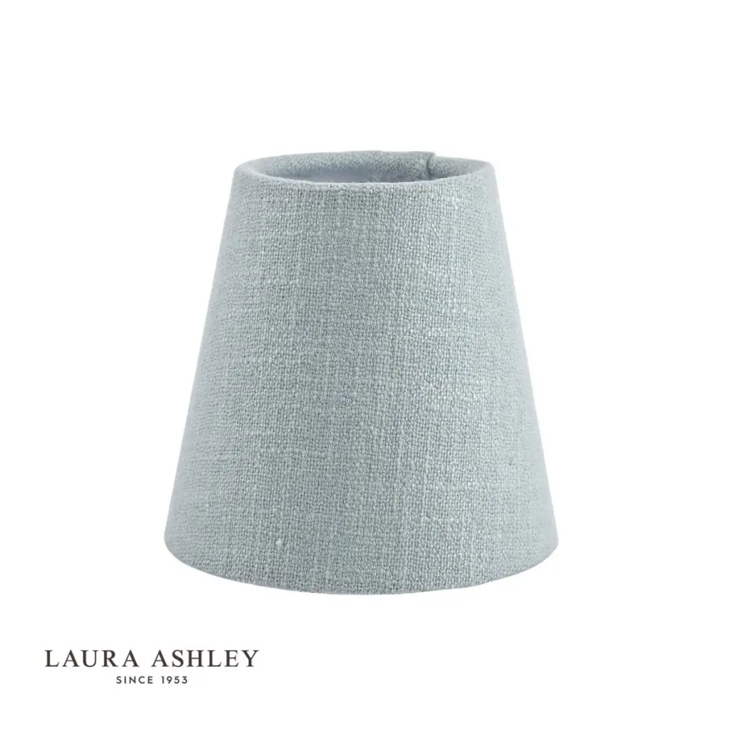 Bacall Linen  Drum Duck Egg Blue Shade 125mm/5 inch