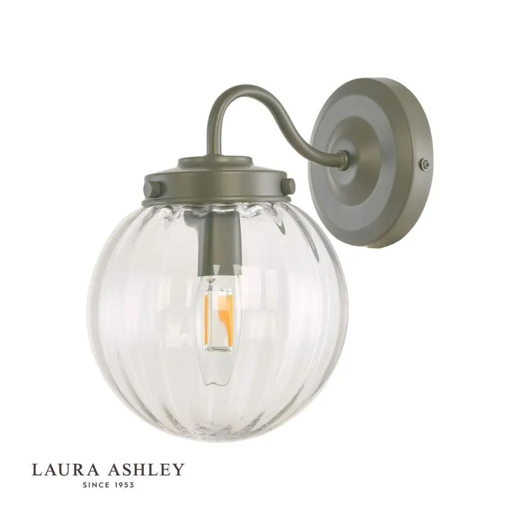 Georgie Outdoor Matt Grey Wall Light IP44