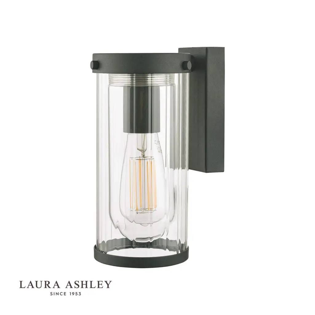 Arthur Outdoor Matt Black Wall Light IP44