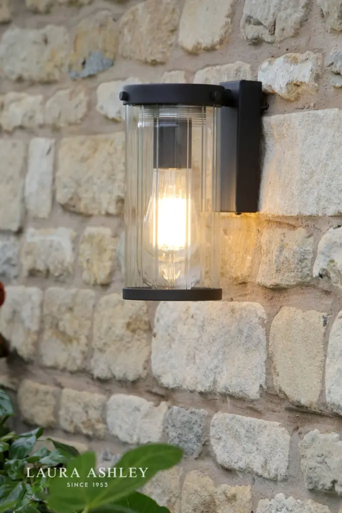 Arthur Outdoor Matt Black Wall Light IP44