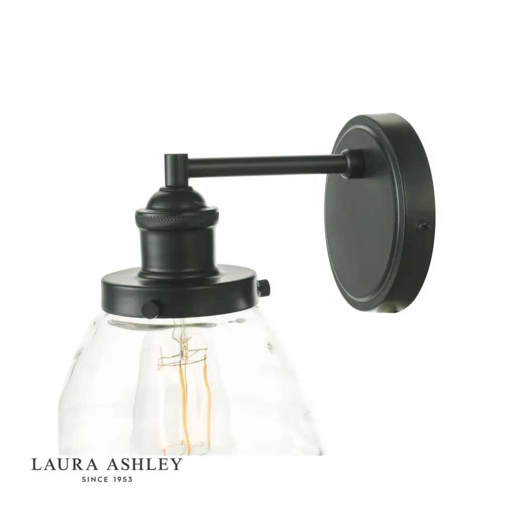 Ainsworth Matt Grey & Glass Outdoor Wall Light IP44