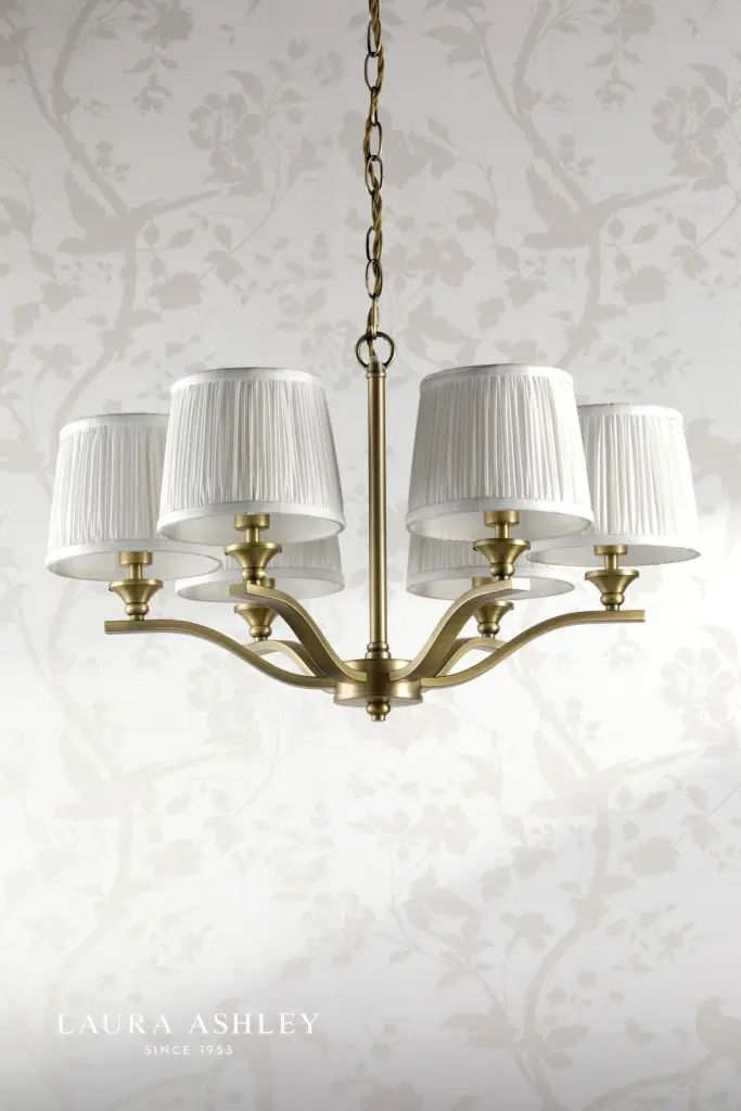 Hemsley 6 Light Antique Brass Ceiling Pendant