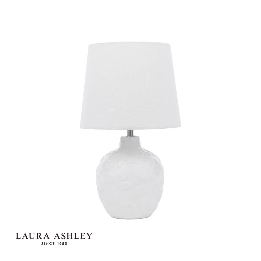 Redhall White Ceramic Table Lamp C/W Shade