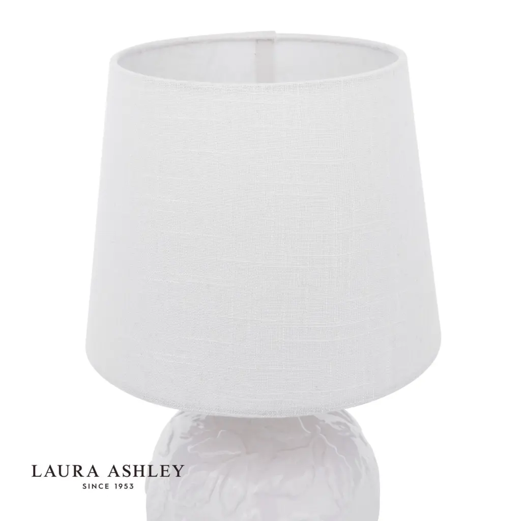 Redhall White Ceramic Table Lamp C/W Shade
