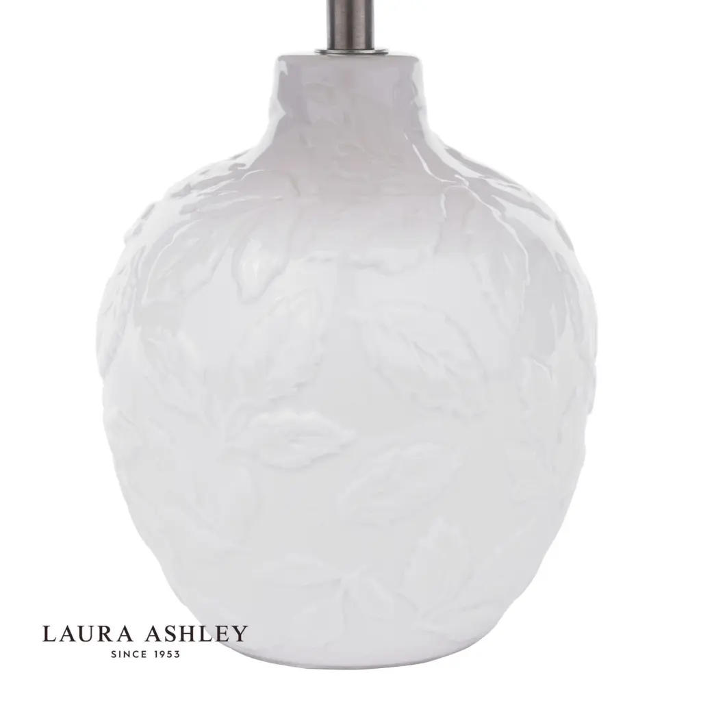 Redhall White Ceramic Table Lamp C/W Shade