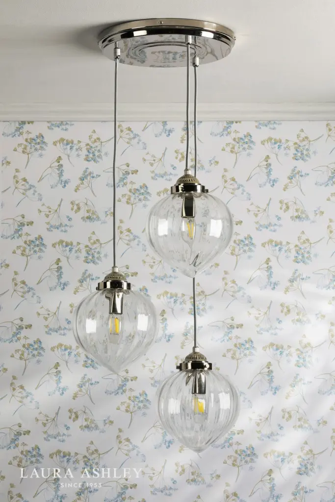 Whitham 3 Light Polished Nickel Cluster Pendant