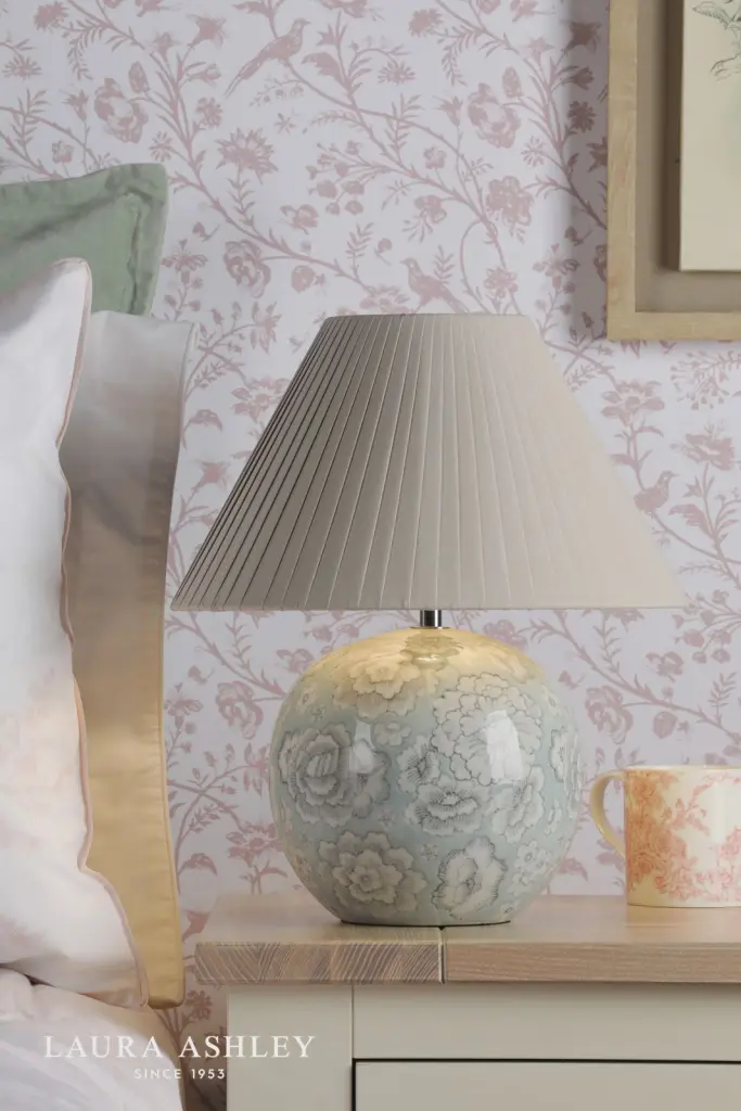 Montford Blue Table Lamp C/W Shade