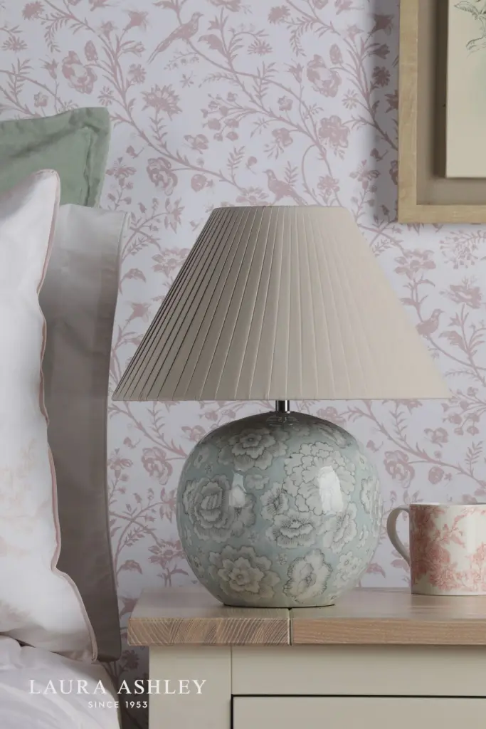 Montford Blue Table Lamp C/W Shade