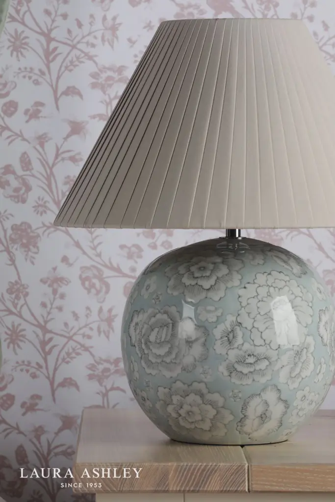 Montford Blue Table Lamp C/W Shade
