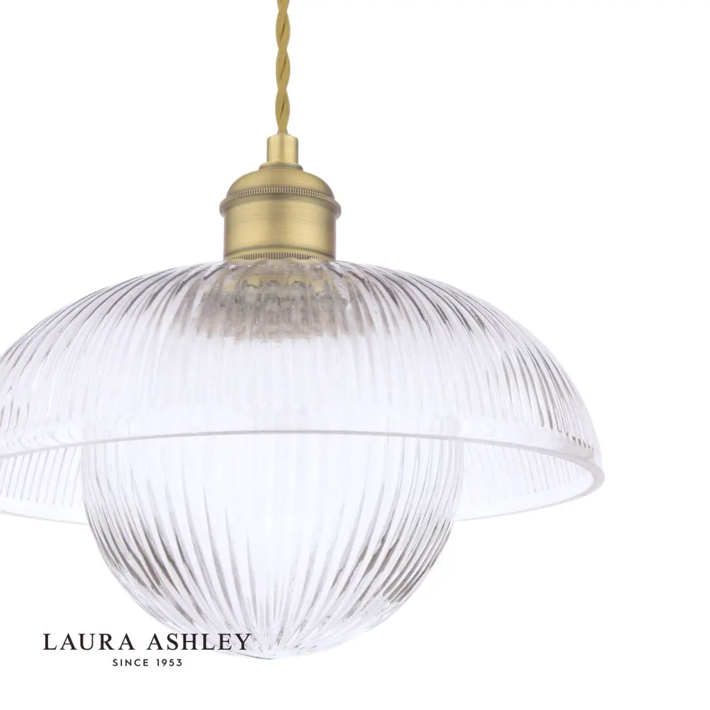 Billham Single Ribbed Glass Pendant