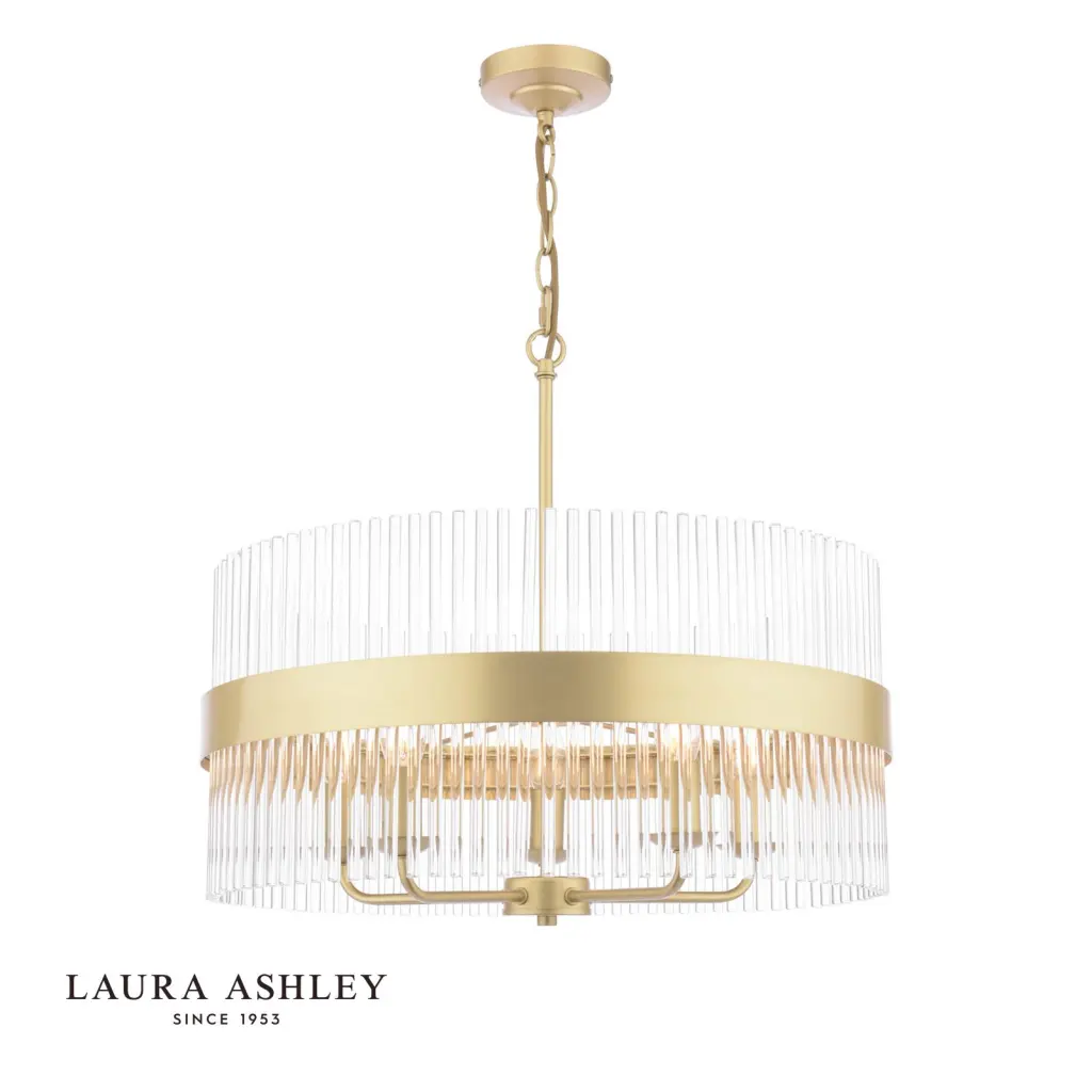 Alexa 5 Light Antique Brass Pendant