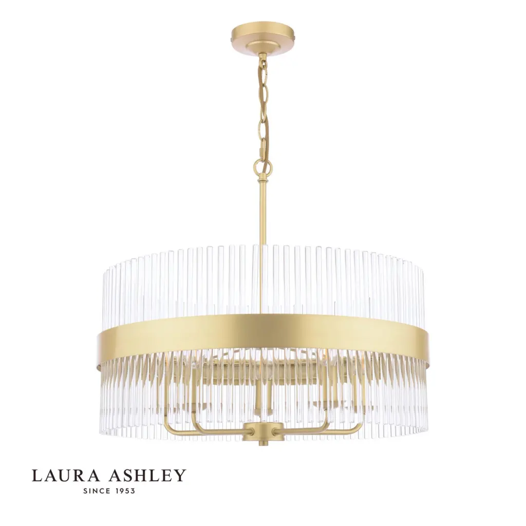 Alexa 5 Light Antique Brass Pendant
