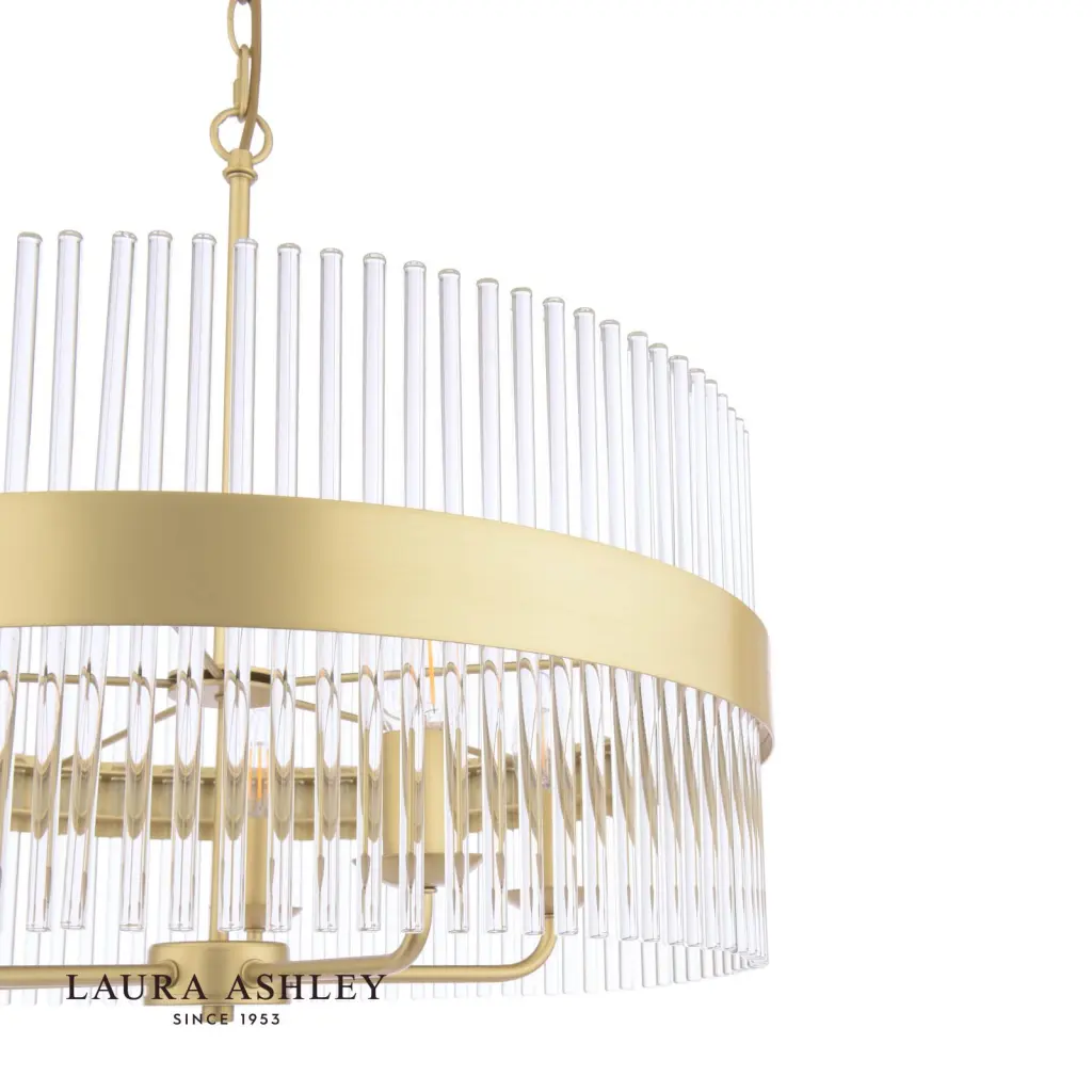 Alexa 5 Light Antique Brass Pendant