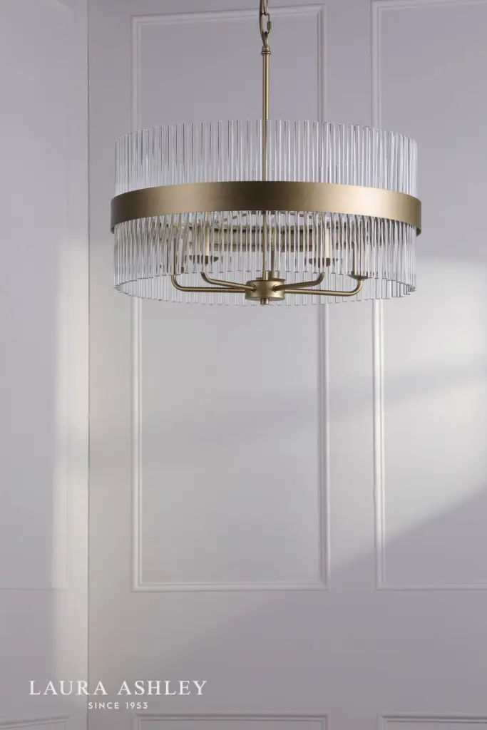 Alexa 5 Light Antique Brass Pendant
